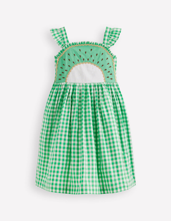 Originelles Trägerkleid-Kiwi
