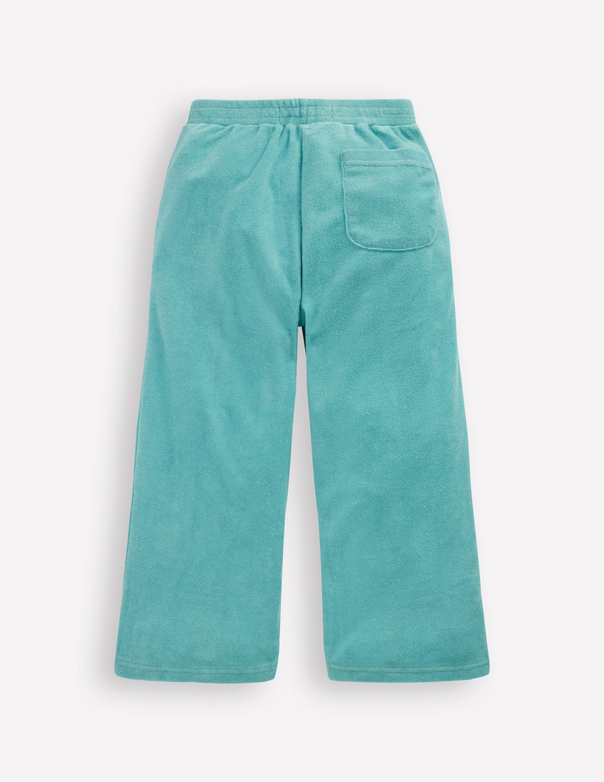 Frottee-Hose mit geradem Bein-Blaue Stickerei - Image 2