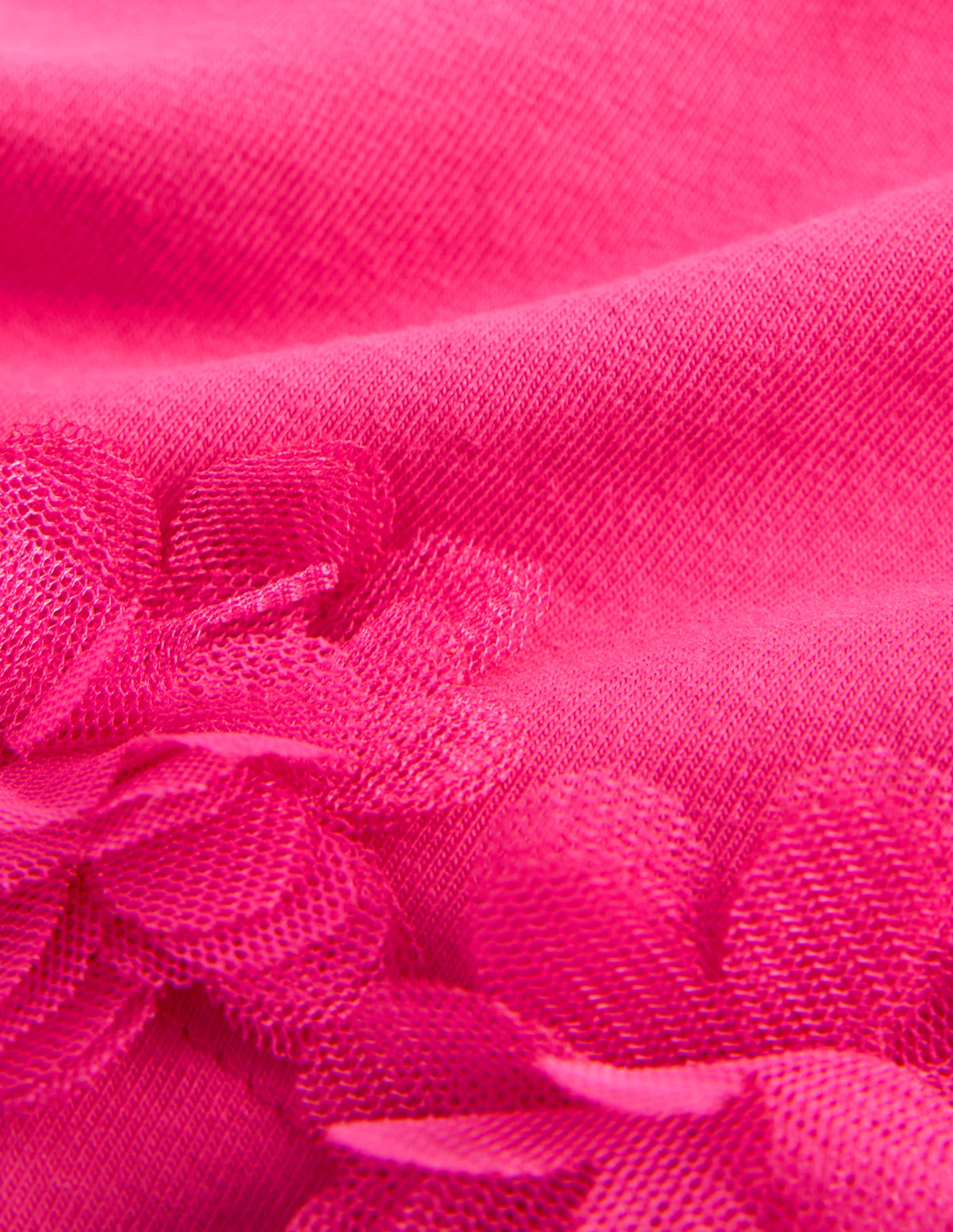Shorts mit Tüllsaum-Flamingorosa - Image 3
