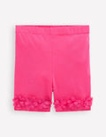 Shorts mit Tüllsaum-Flamingorosa