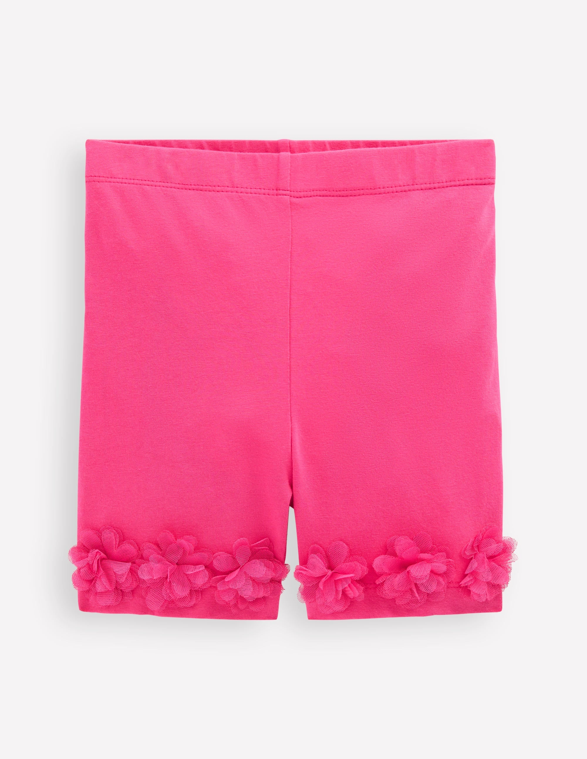 Shorts mit Tüllsaum-Flamingorosa - Image 1