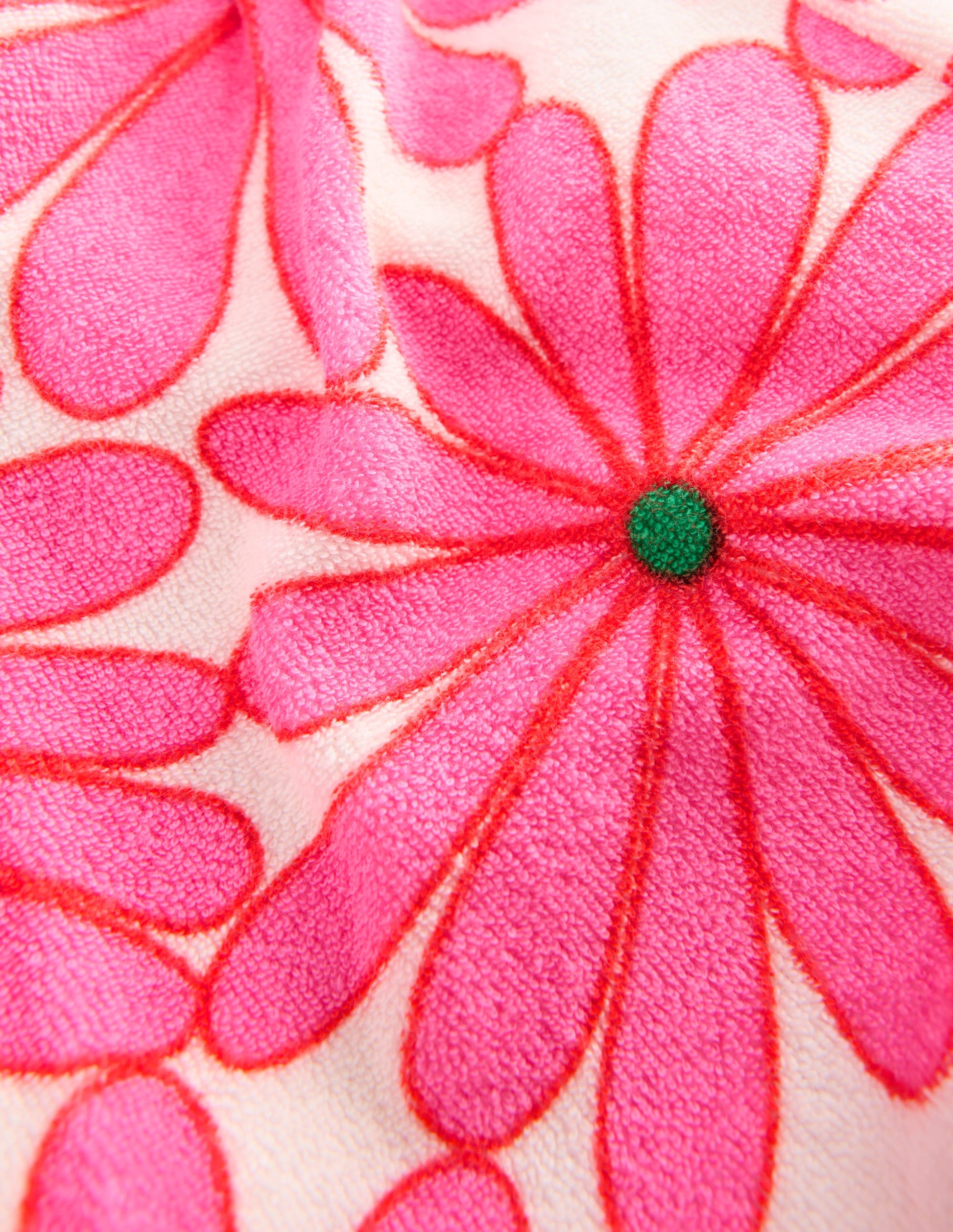 Frottee-Shorts mit Rüschen-Festivalrosa Riesengänseblümchen-3