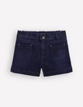 Shorts mit aufgesetzten Taschen-Dunkle Waschung