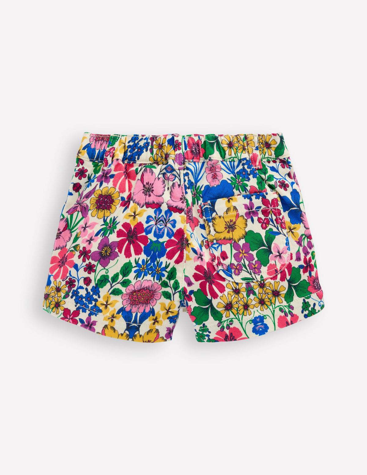 Shorts mit aufgesetzten Taschen-Bunt, Regenbogenblumen - Image 2