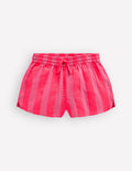 Pull-on Woven Shorts-Formica Pink Stripe