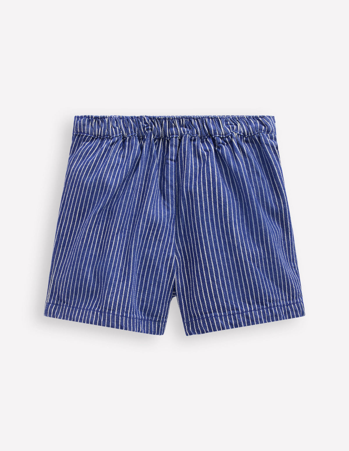 Gewebter Wickel-Skort-Saphirblau/ Naturweiß Streifen-3