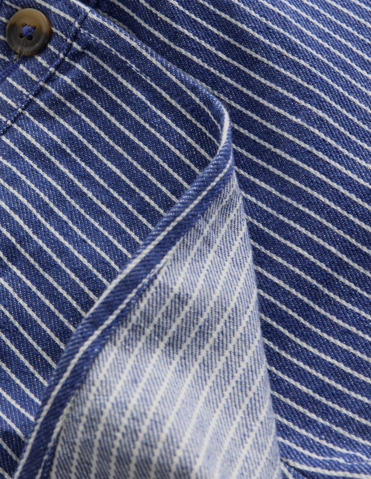 Gewebter Wickel-Skort-Saphirblau/ Naturweiß Streifen - Image 4
