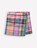 Gewebter Wickel-Skort-Bunt