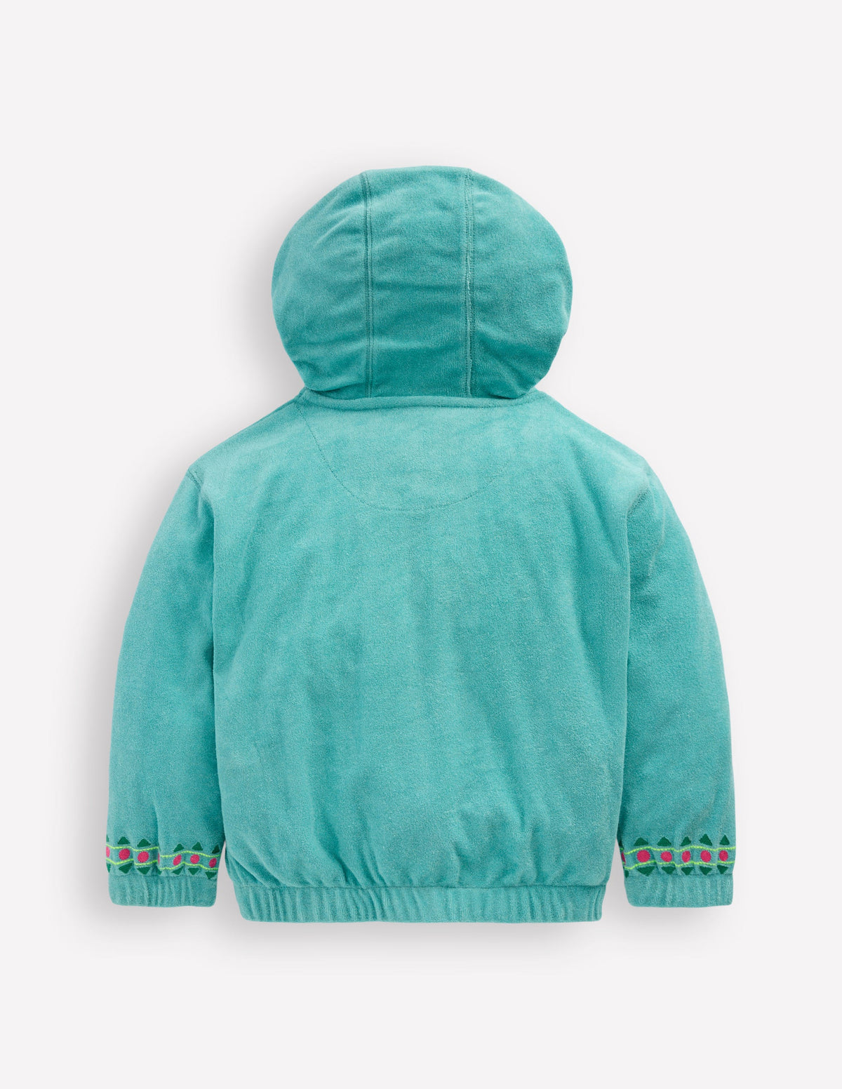 Sweat à capuche décontracté en éponge-Broderie bleue - Image 2