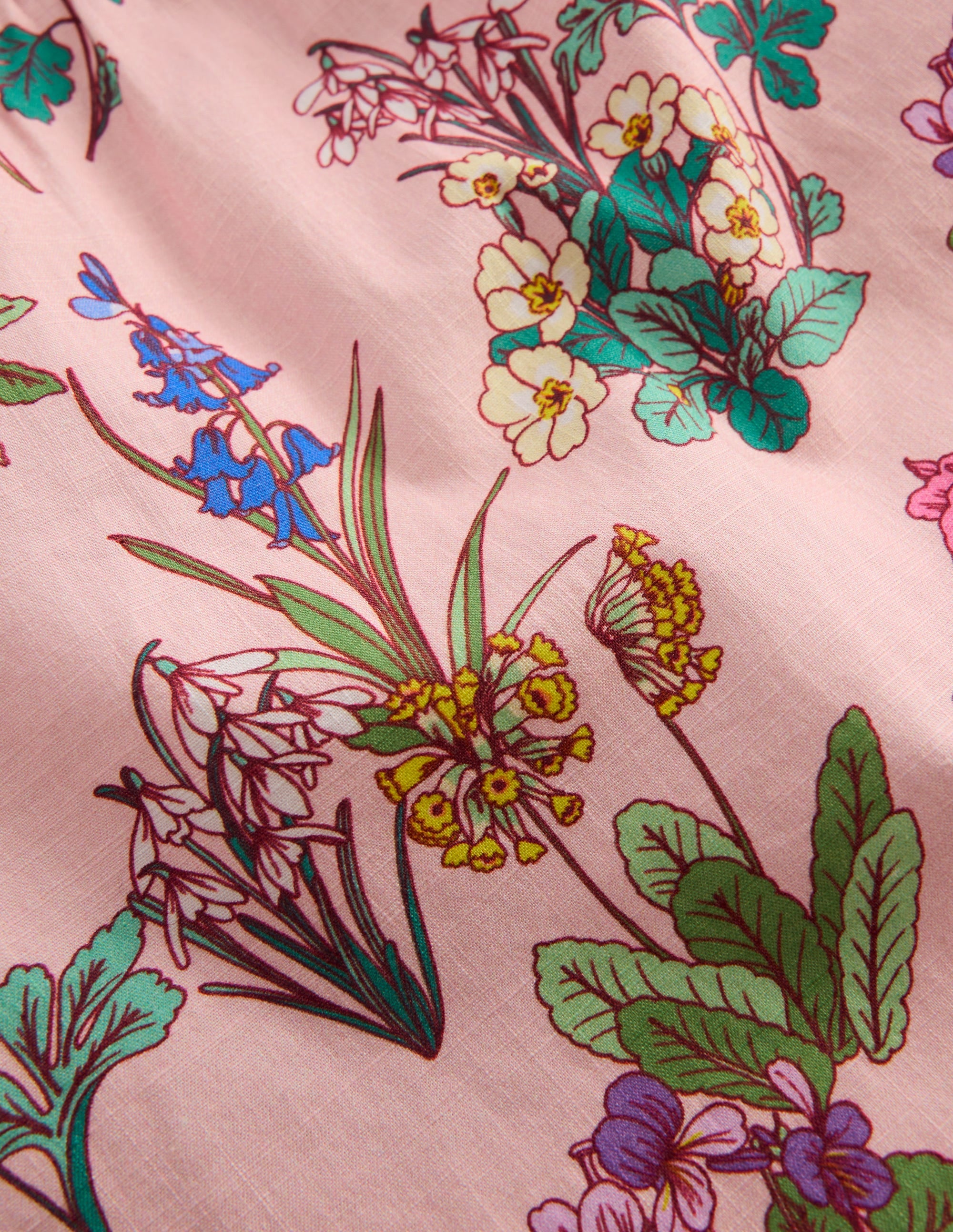 Gewebtes Oberteil mit Puffärmeln-Pink Geblümt - Image 3