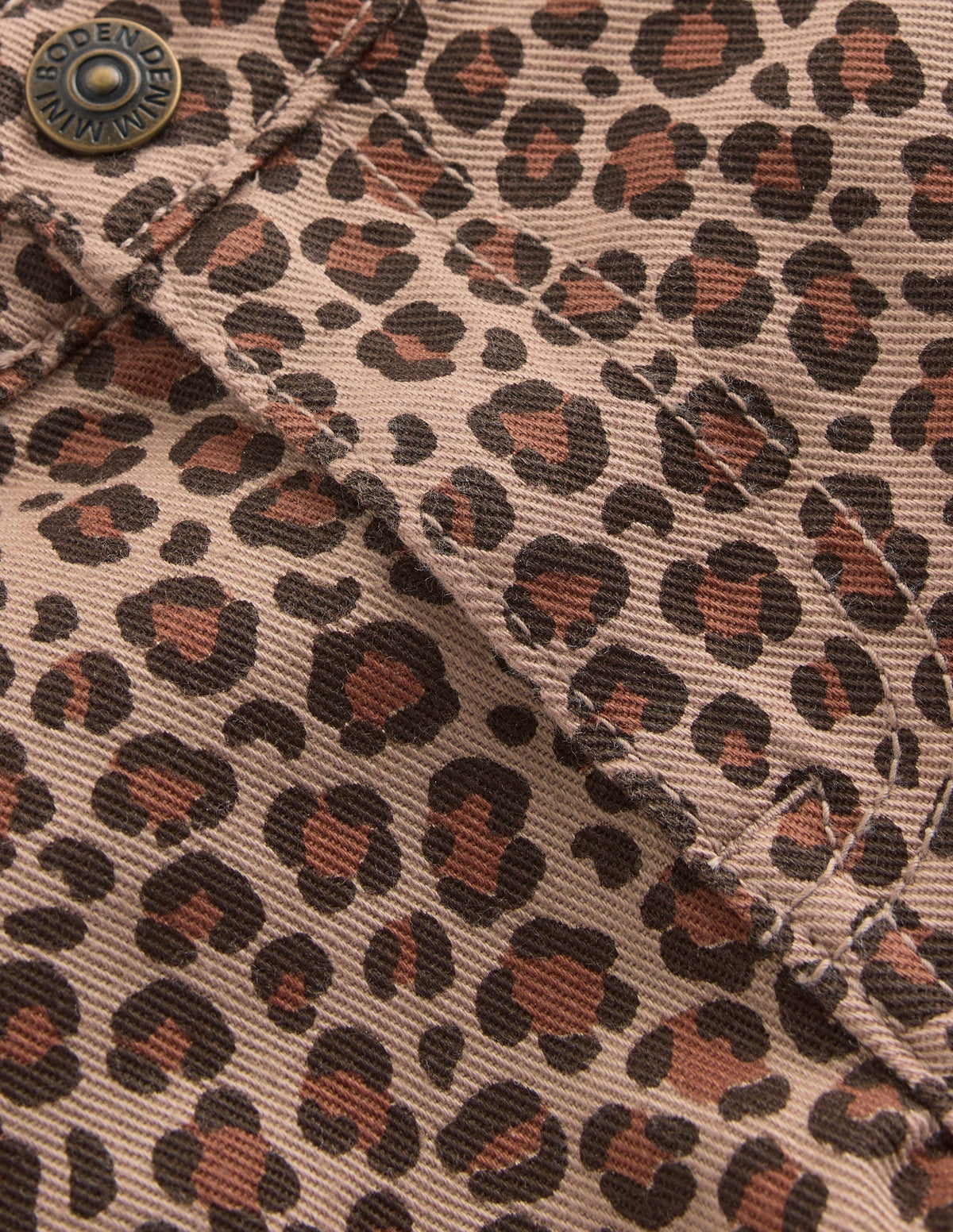 Denim Shorts-Leopard-3