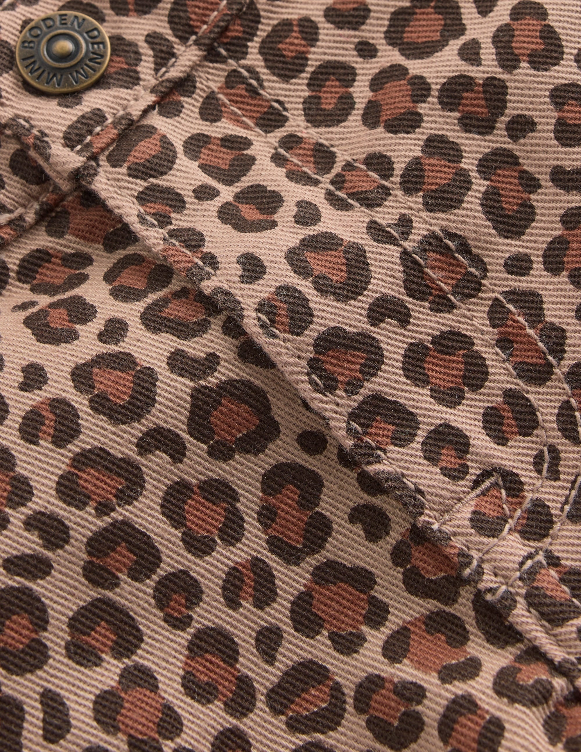 Denim Shorts-Leopard - Image 3