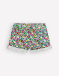 Jeansshorts-Bunt Sommer Blumenbeet