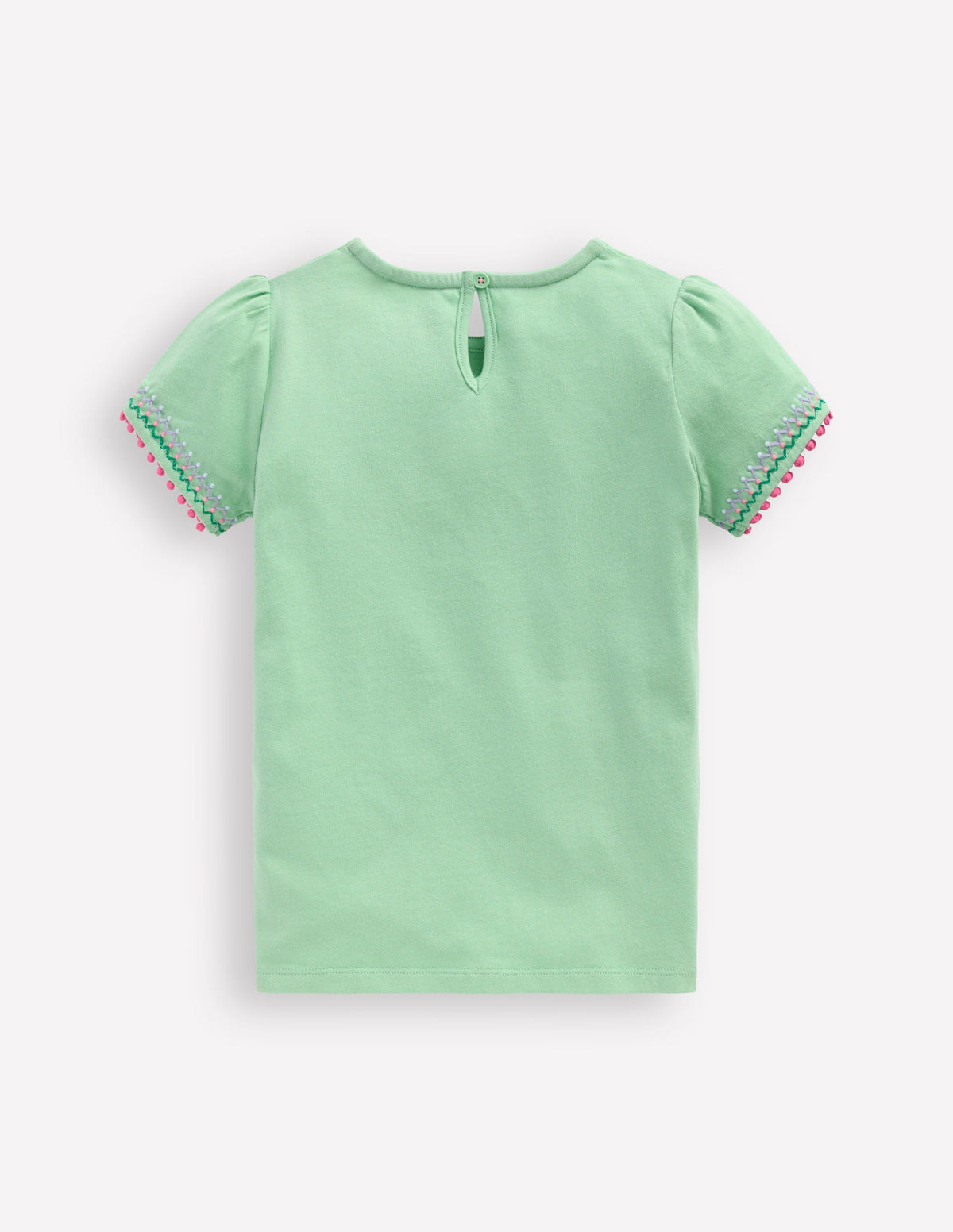 T-Shirt mit Puffärmeln-Pistaziengrün-2