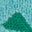 Bestickte Frottee-Shorts-Blaue Stickerei