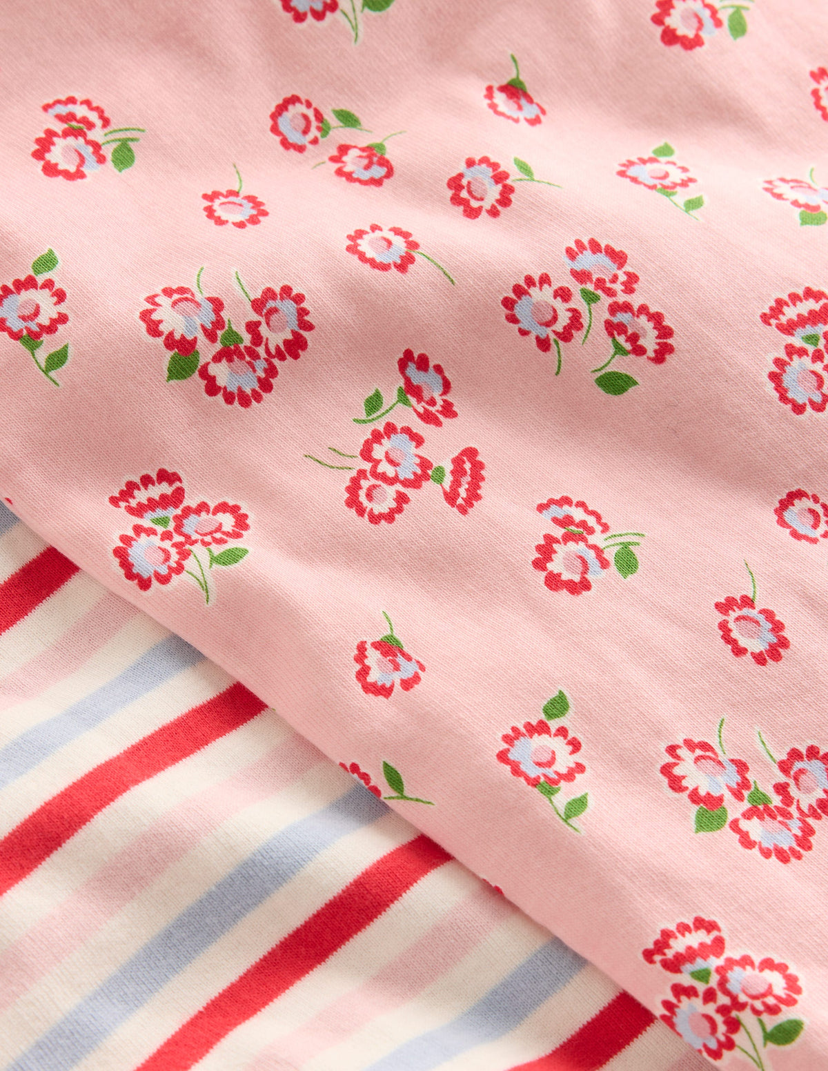 2 pyjamas courts-Pâquerette rose craie - Image 3