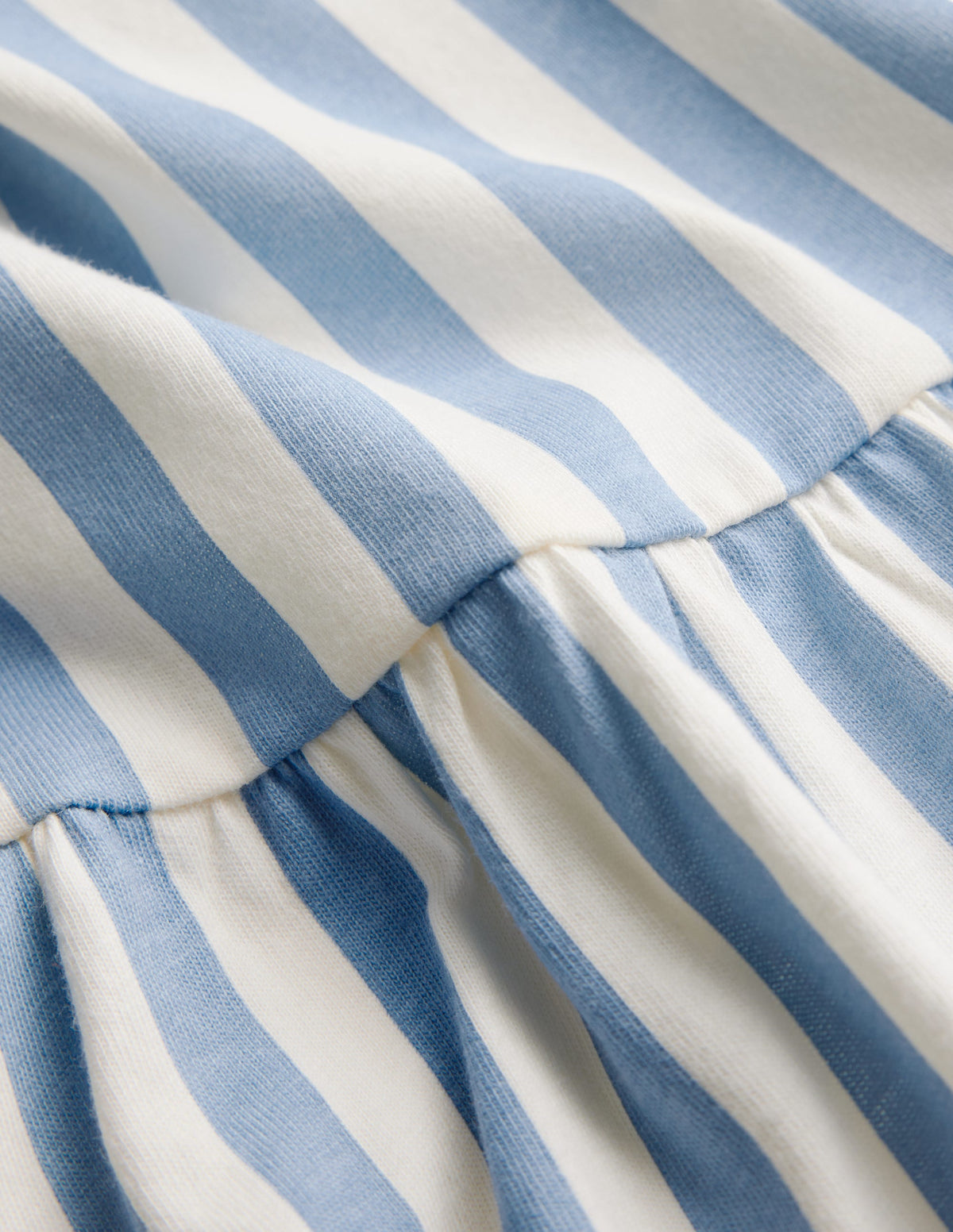 Jerseykleid mit Kleeblattschleife am Rücken-Salzblau/Naturweiß Streifen - Image 5