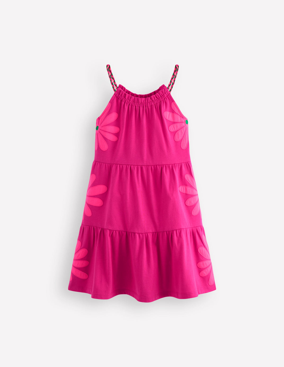 Enola Jerseykleid mit Applikation-Himbeerrosa Riesengänseblümchen - Image 1