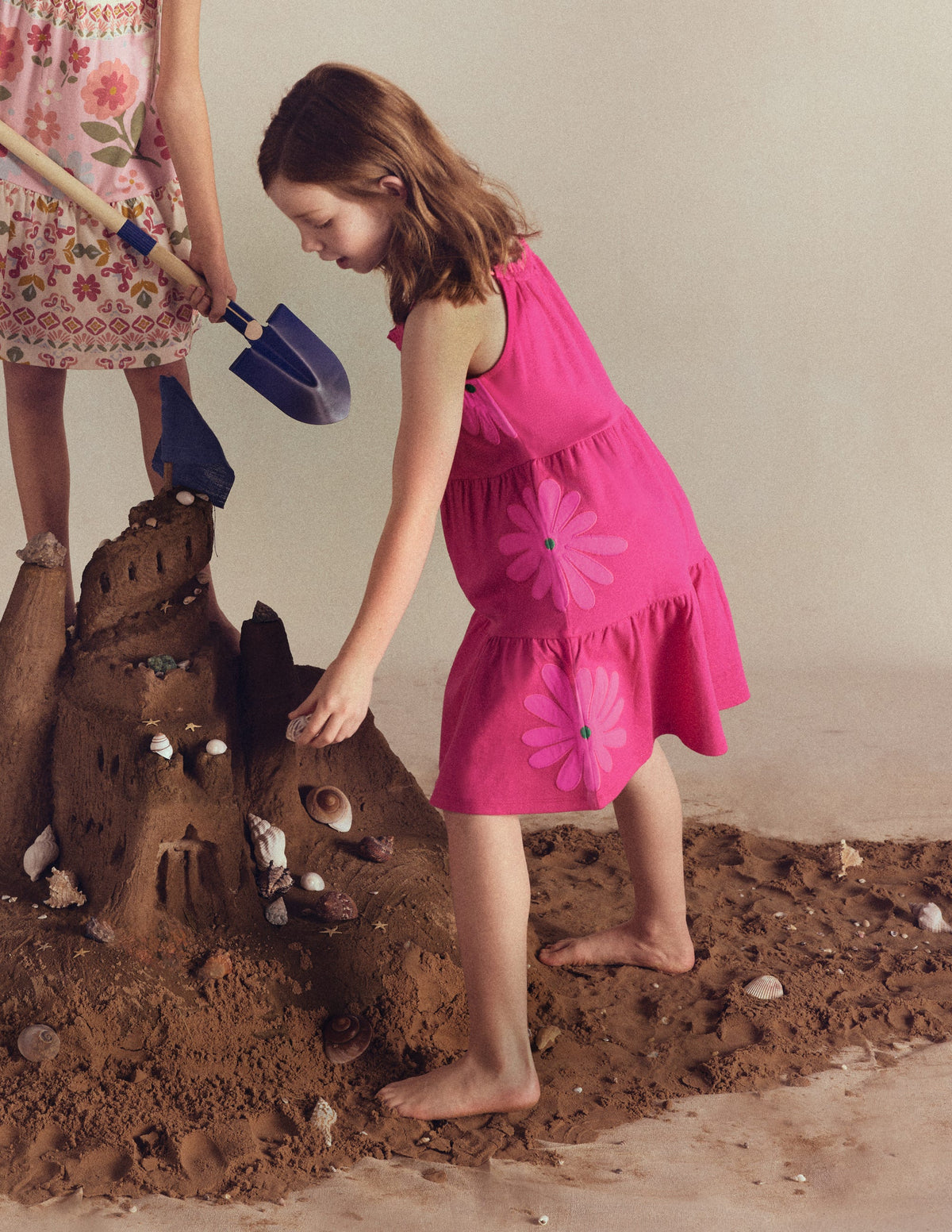 Enola Jerseykleid mit Applikation-Himbeerrosa Riesengänseblümchen-4