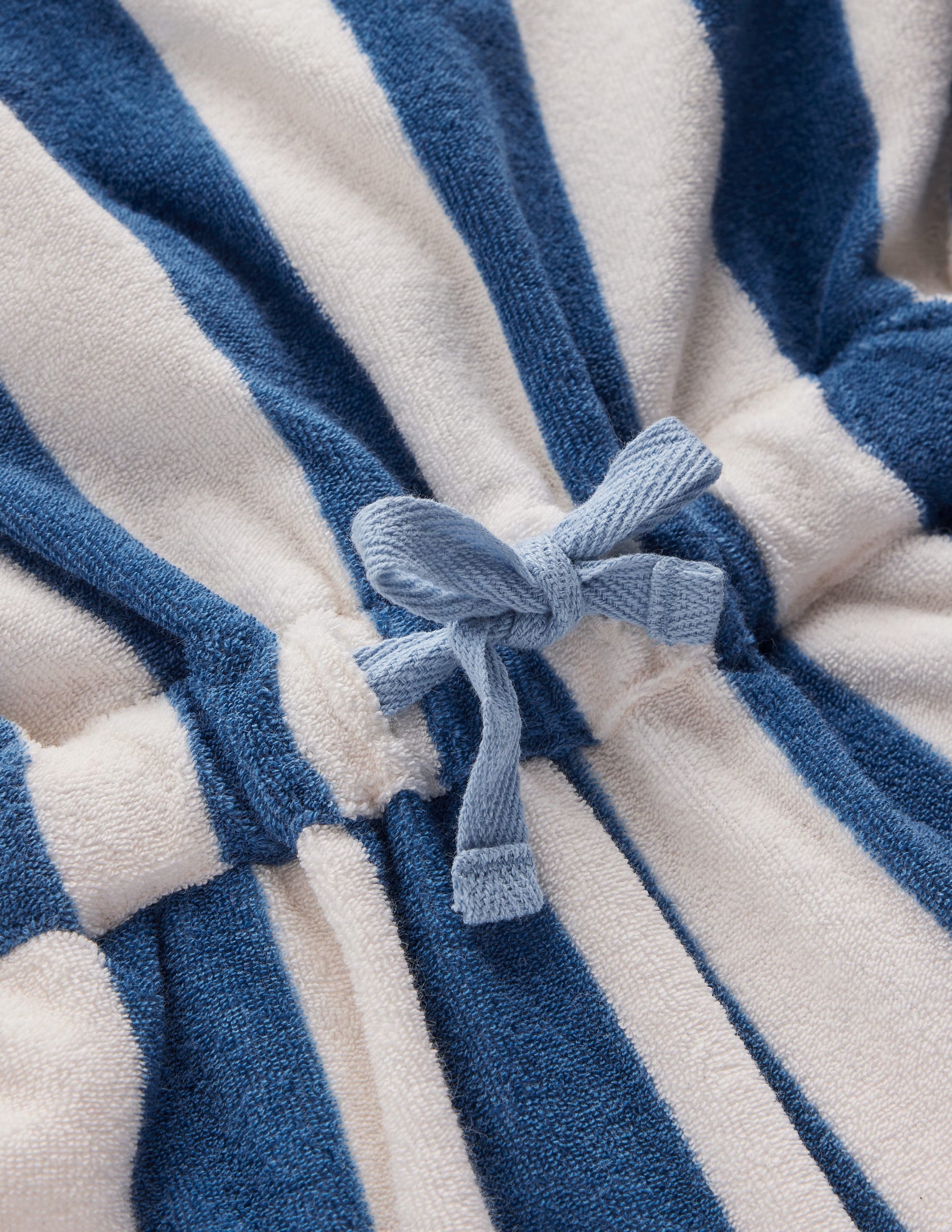 Relaxed Towelling Playsuit-Denim Blue Stripe-3