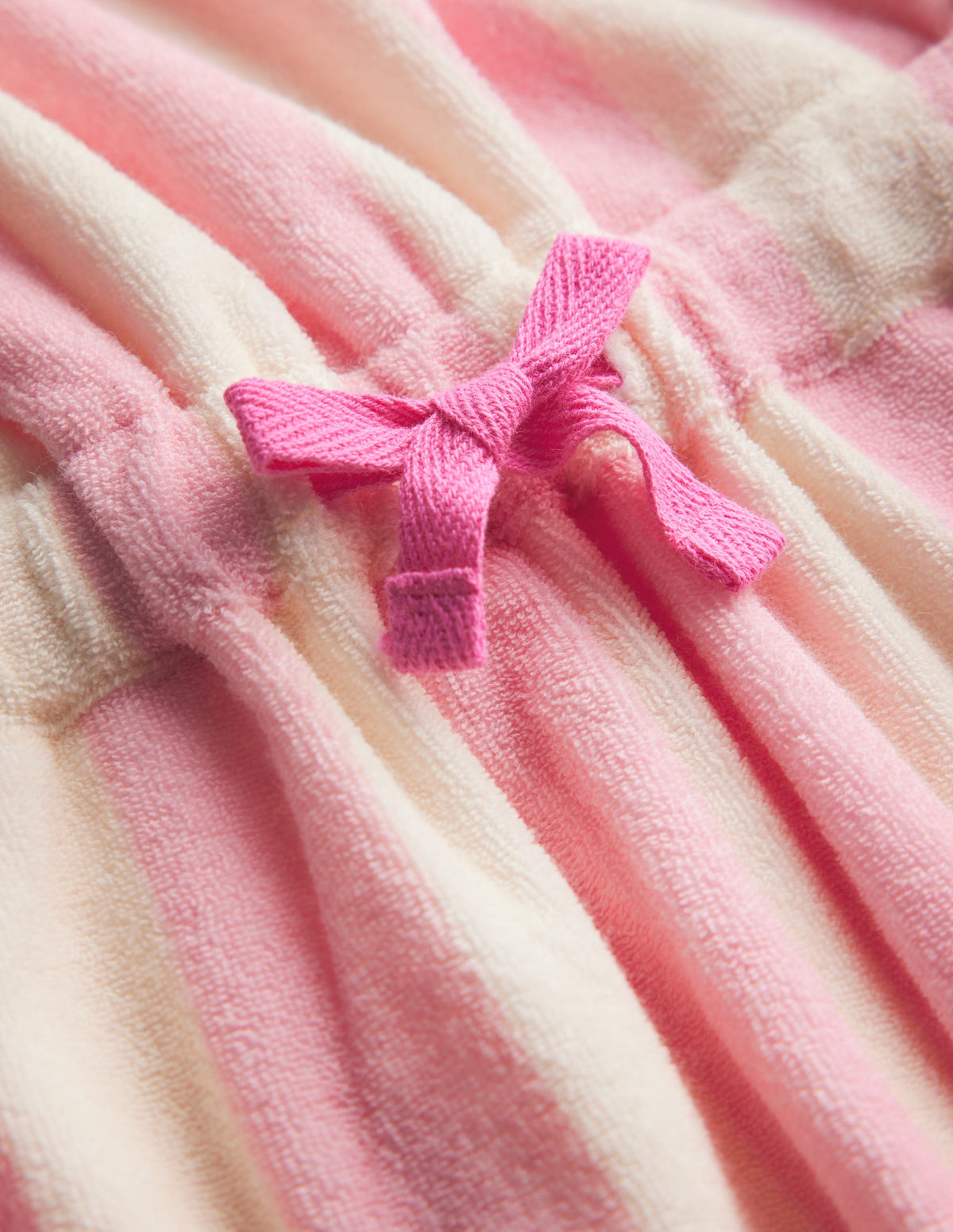 Lockerer Jumpsuit aus Frottee-Frühlingsblüte Rosa Streifen-3