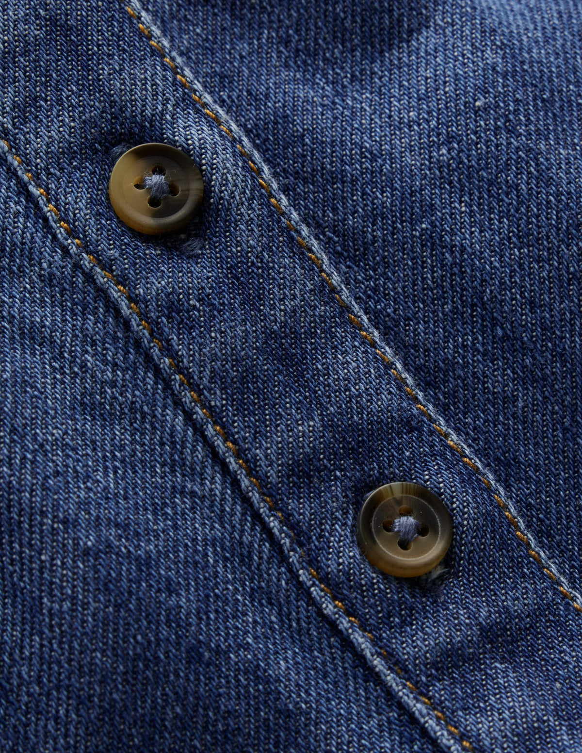 Gestuftes Hemdblusenkleid-Blau, Faux-Uni - Image 4