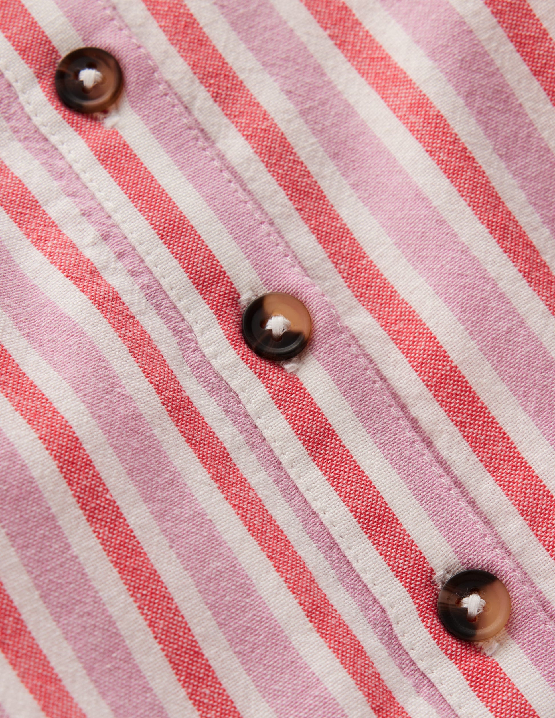 Gestuftes Hemdblusenkleid-Ameisenrosa mit Streifen-5