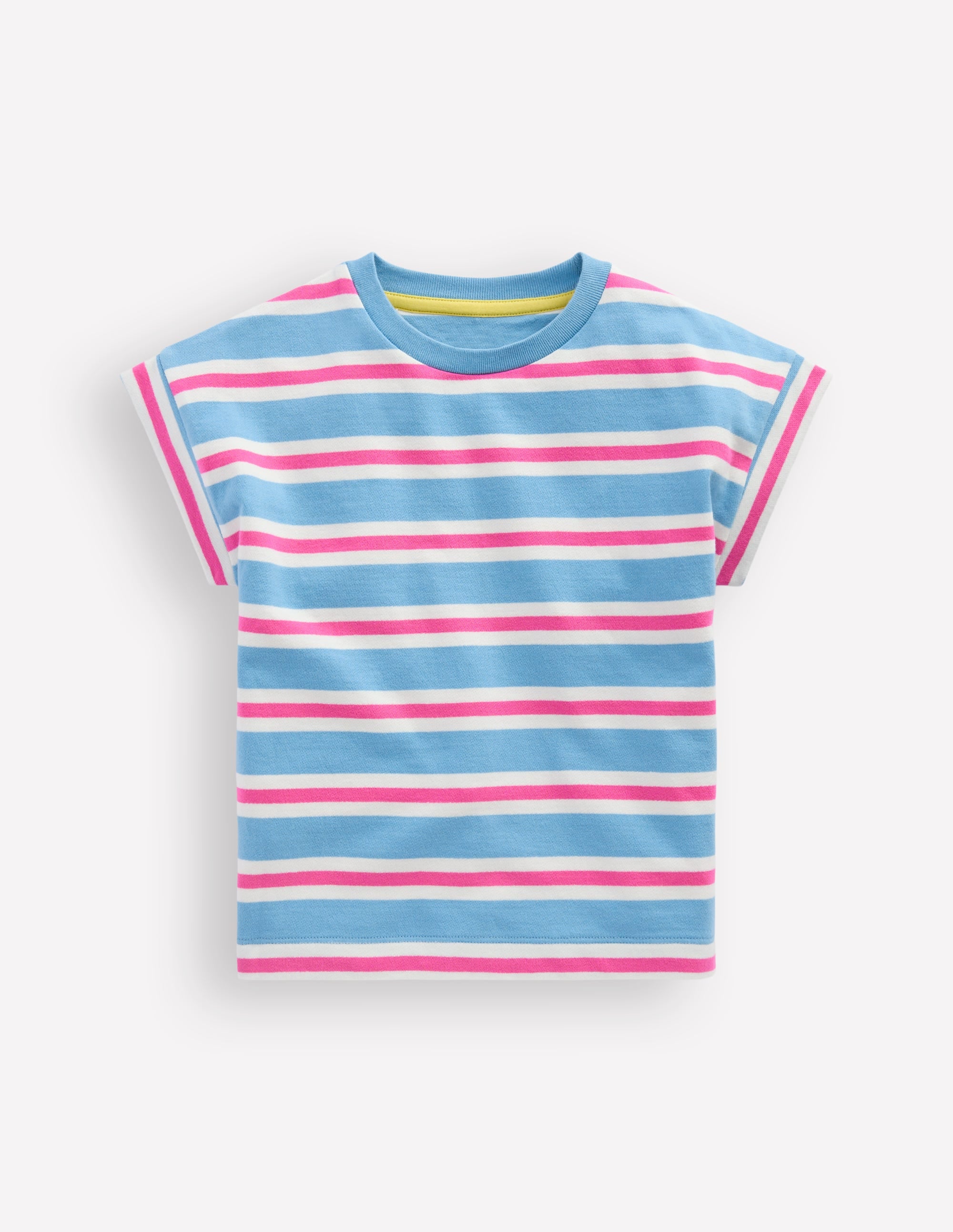 Kurzärmliges Sweatshirt-Blau Streifen - Image 2
