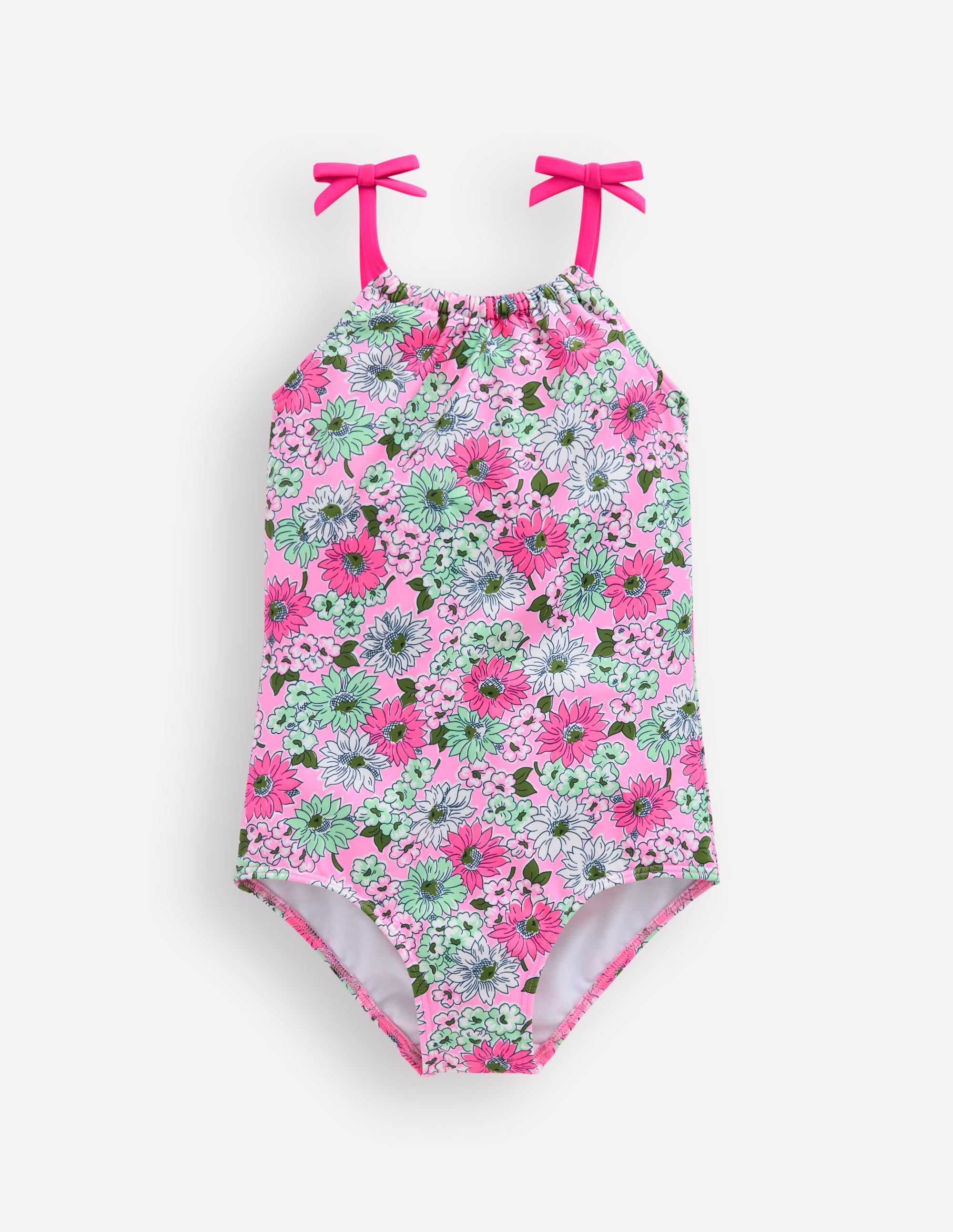 Tie Shoulder Swimsuit-Lilac Chiffon Cornflower - Image 1