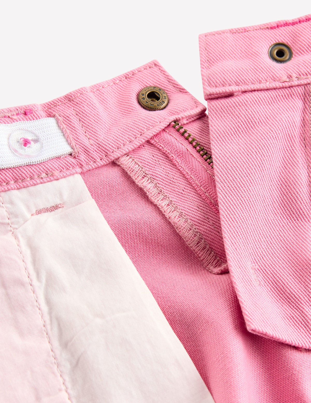 Lange Jeansshorts-Kaugummi-Rosa-4