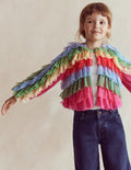 Veste arc-en-ciel en tulle-Arc-en-ciel multi