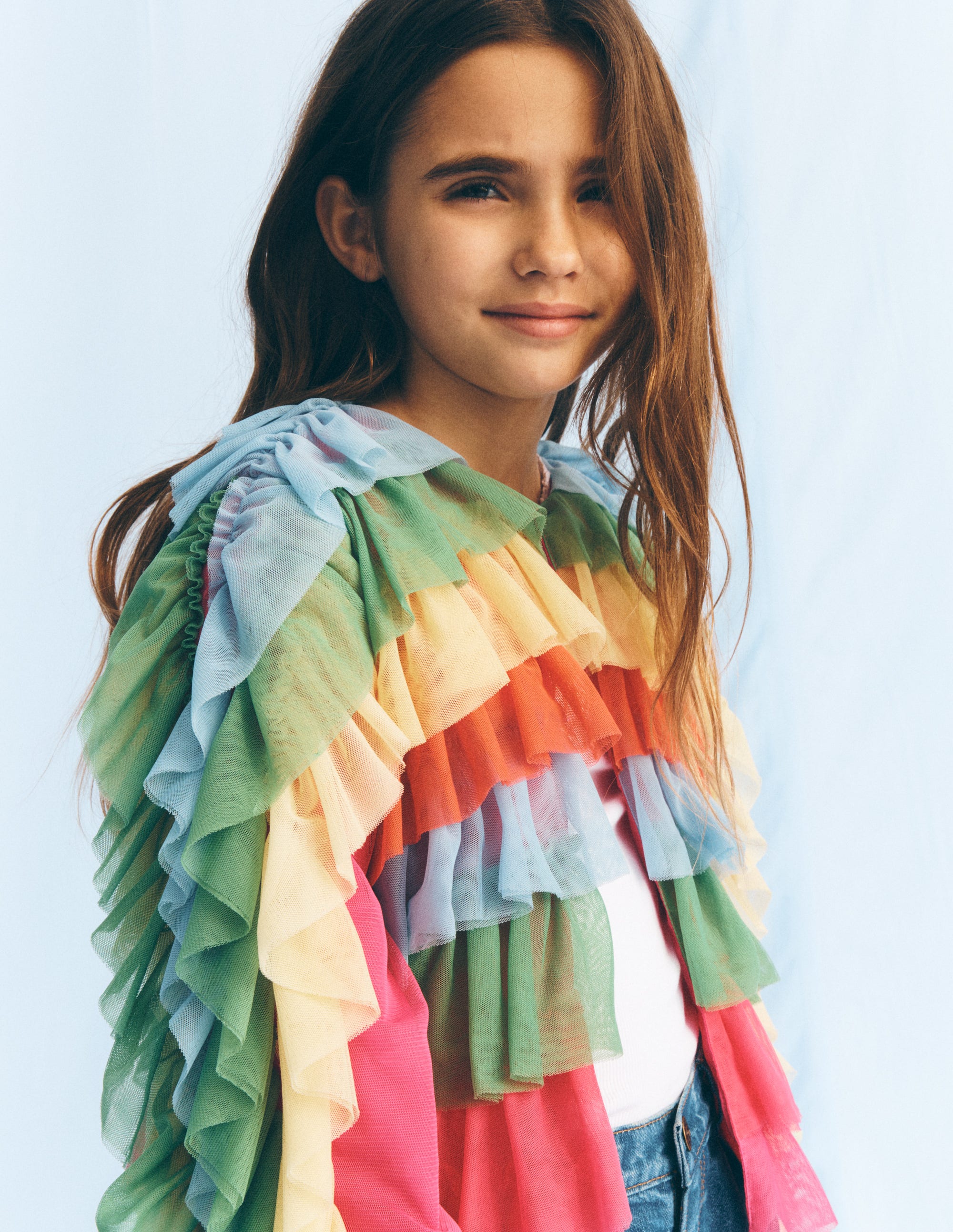 Veste arc-en-ciel en tulle-Arc-en-ciel multi - Image 7
