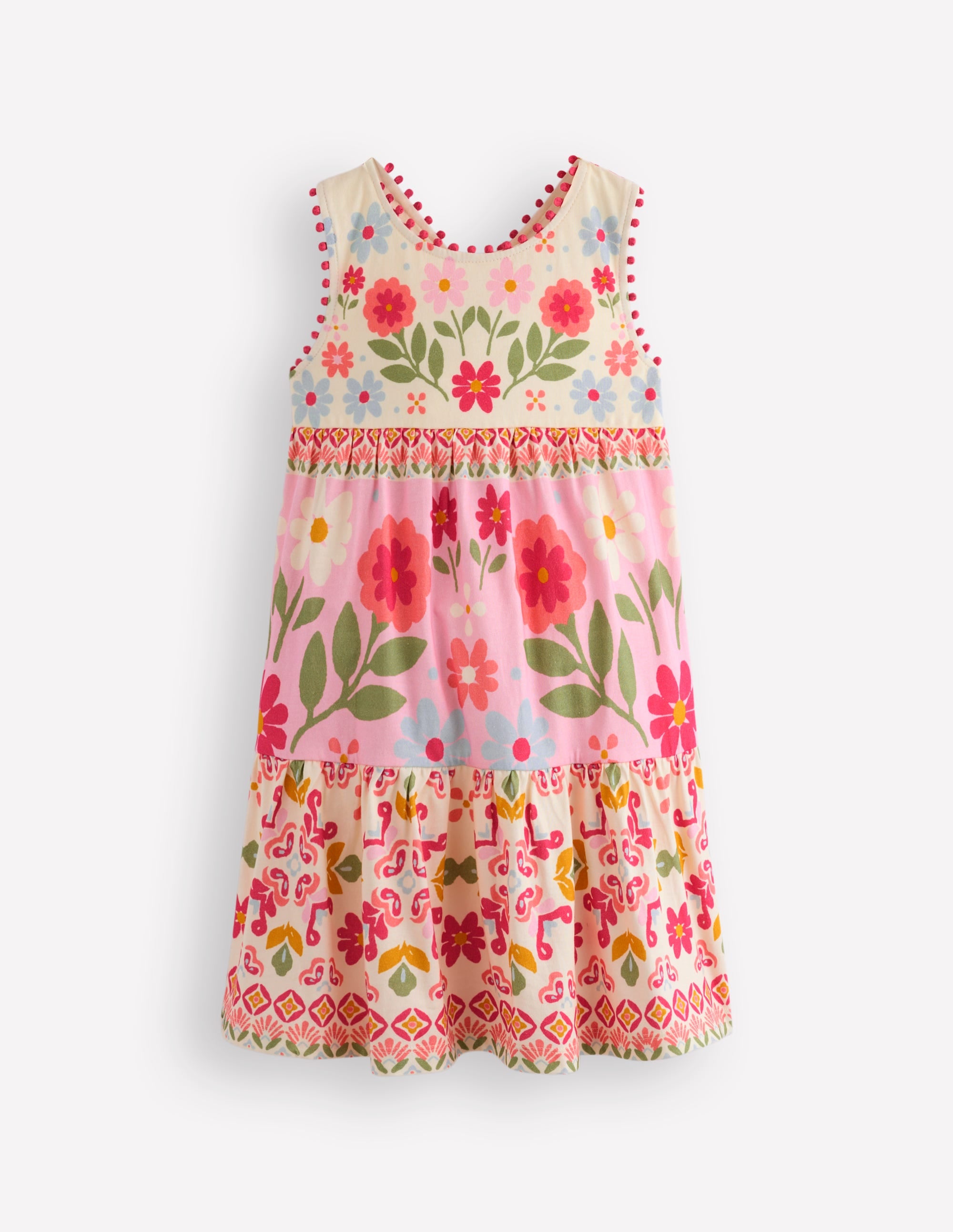 Jersey Cross-back Dress-Hotchpotch Floral - Image 1