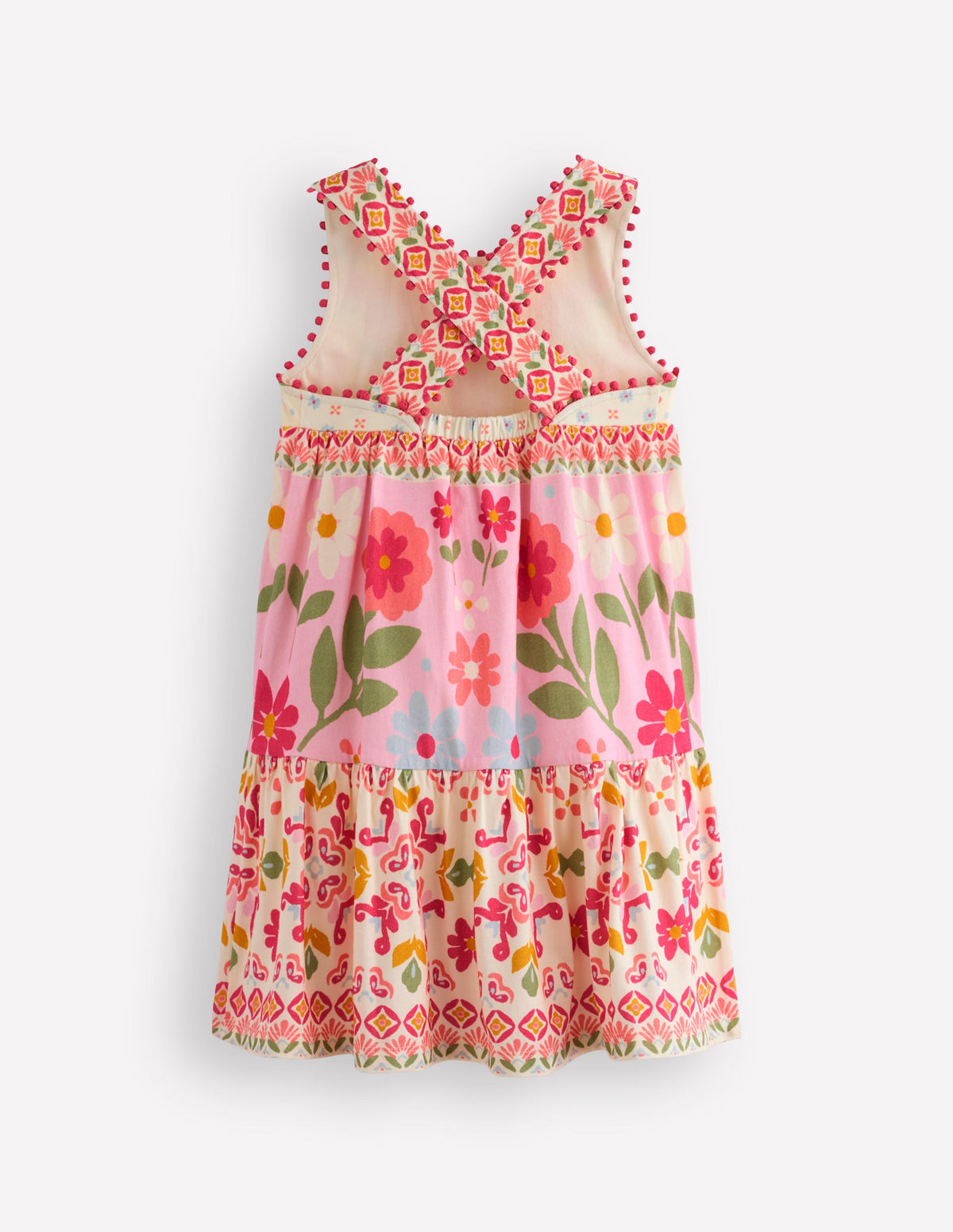 Jersey Cross-back Dress-Hotchpotch Floral-2