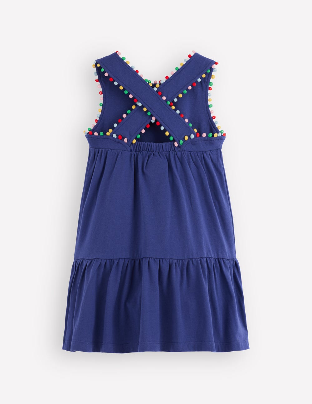 Jersey-Kleid mit gekreuzten Rückenträgern-Steuerbordblau - Image 2