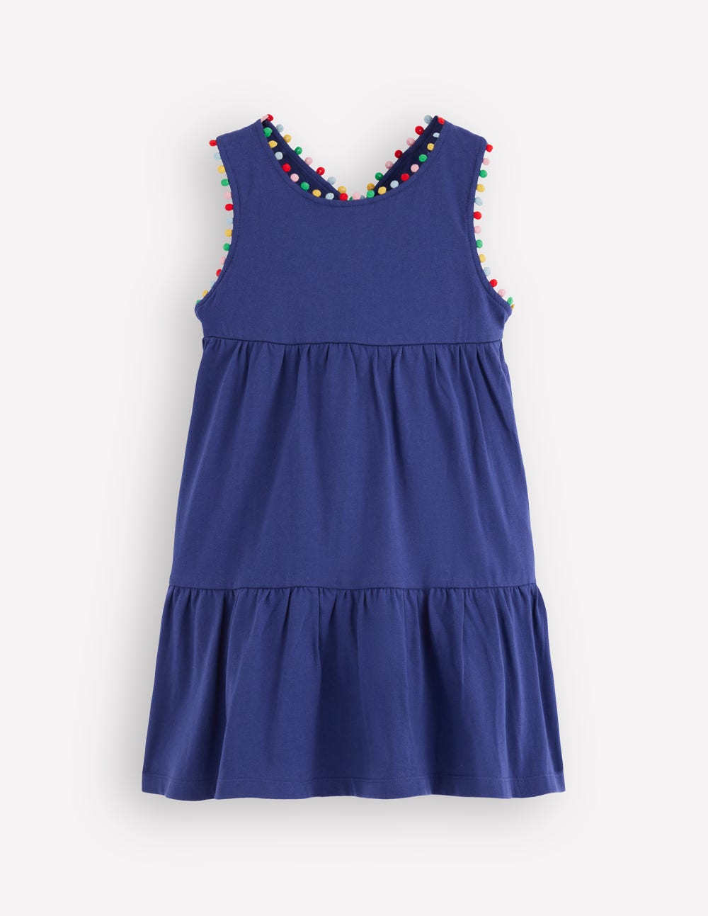 Jersey-Kleid mit gekreuzten Rückenträgern-Steuerbordblau - Image 1