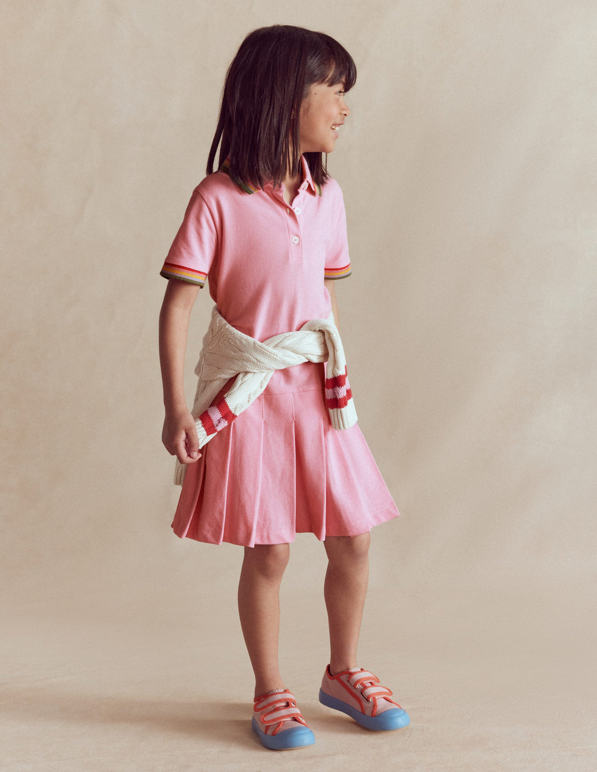 Jersey-Kleid mit Plissee-Rock-Mandelblütenrosa - Image 2