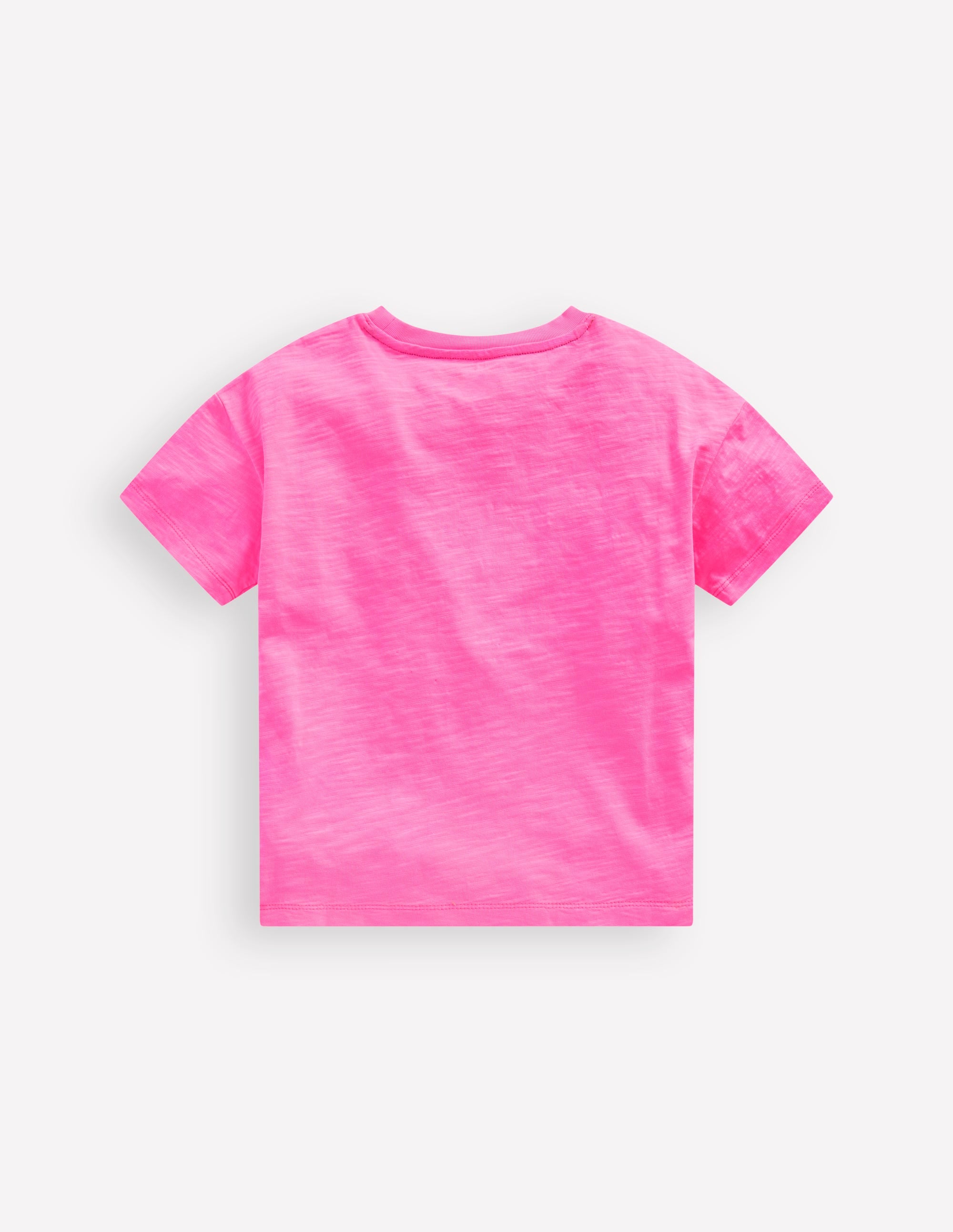 Lockeres T-Shirt in Neonfarben-Neonpink - Image 2