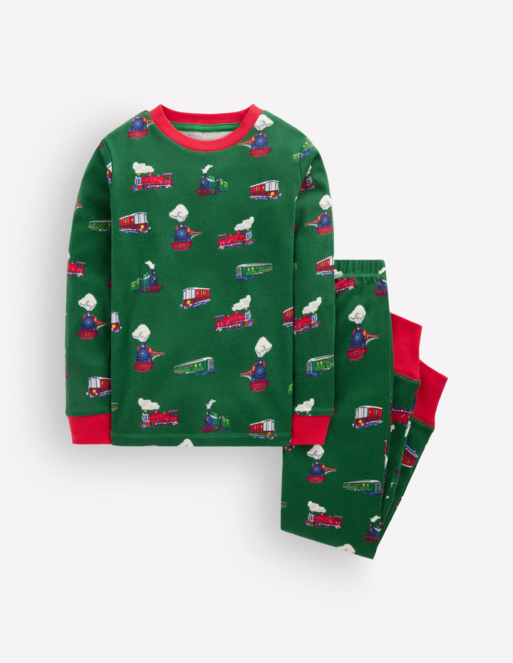 Pyjama long douillet-Trains