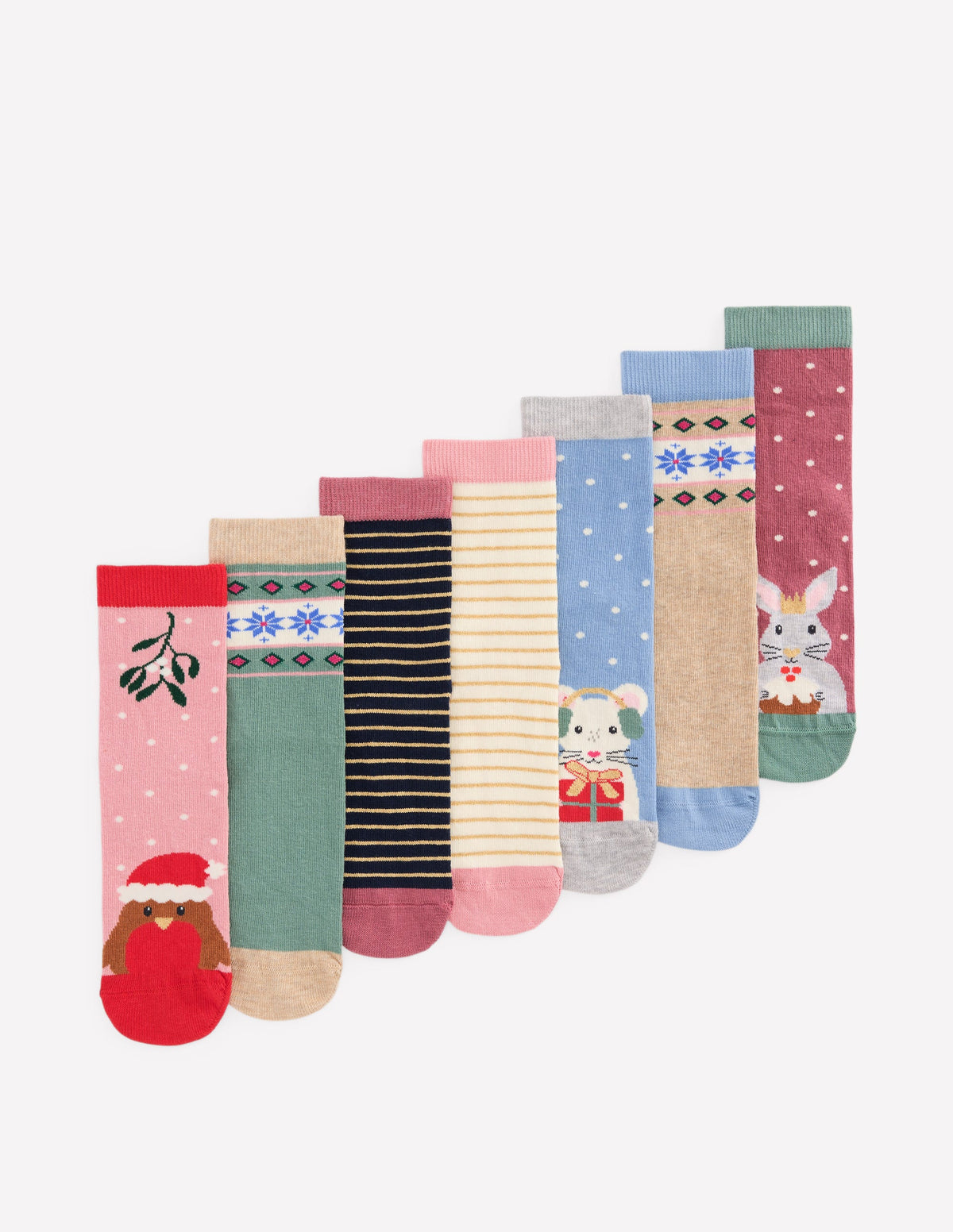Socken im 7er-Pack-Festlich Tiere-1