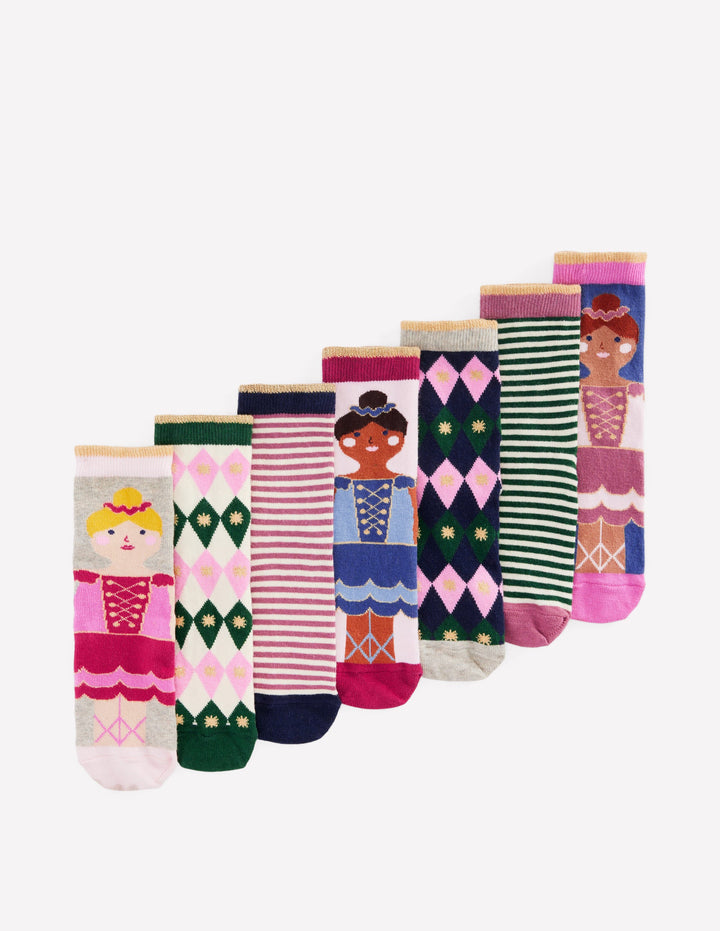 Socken im 7er-Pack-Nussknacker Ballett