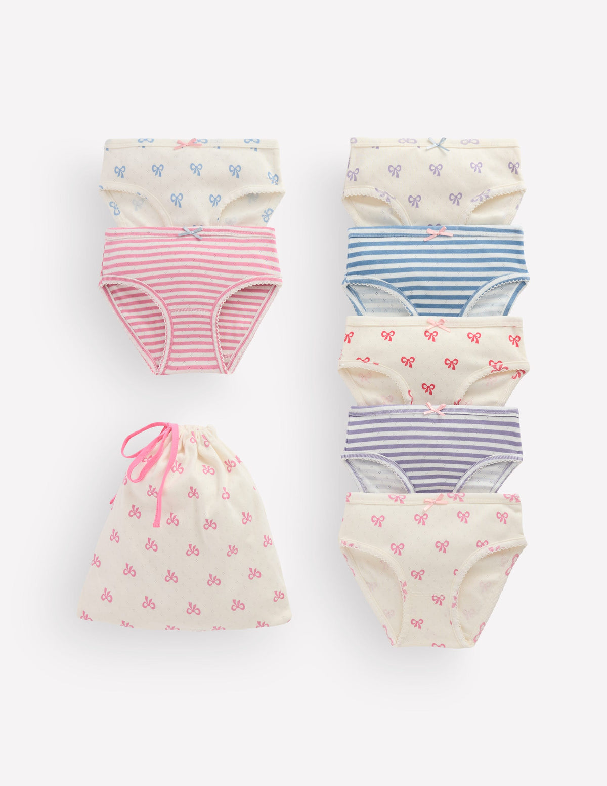 Pointelle-Unterhosen im 7er-Pack-Schleifen - Image 1