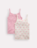 Pointelle-Unterhemden im 2er-Pack-Schleifen