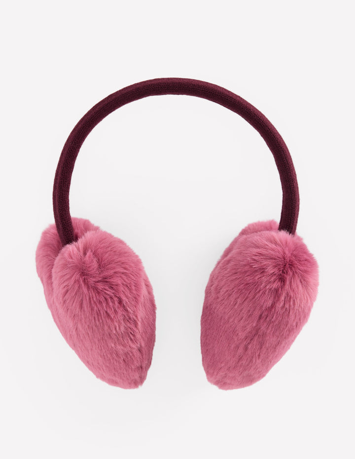Cache-oreilles fantaisie-Cœur bruyère rose