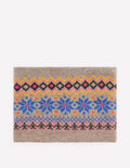 Fair-Isle-Schlauchschal-Nerzbraun Melange