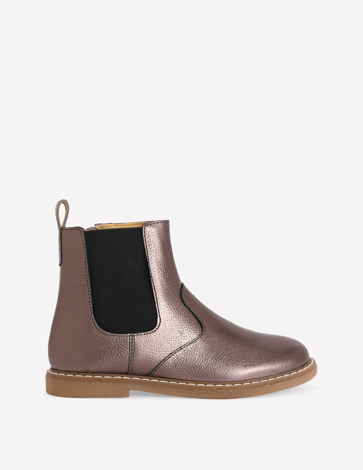 Chelsea-Stiefel aus Leder-Silber - Image 1