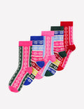 Socken im 5er-Pack-Fair-Isle-Muster
