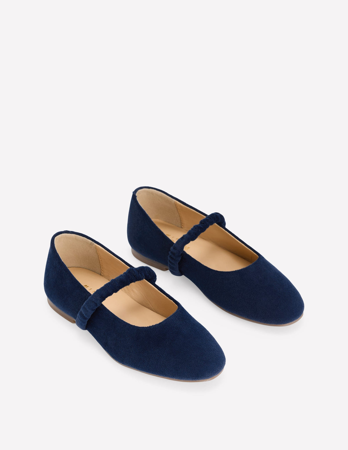 Mary Janes aus Samt-Schuluniform-Marineblau-2