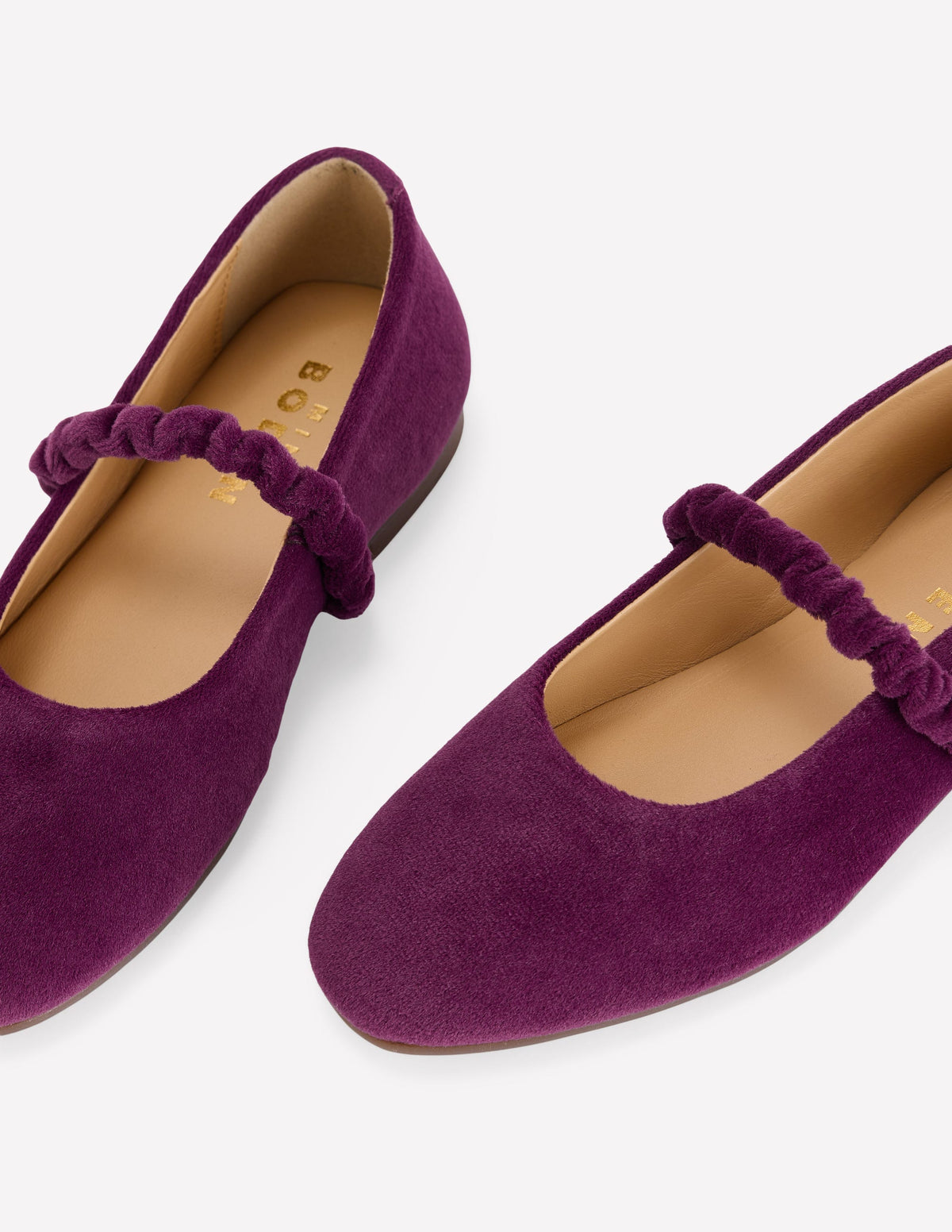 Mary Janes aus Samt-Dunkelviolett - Image 3