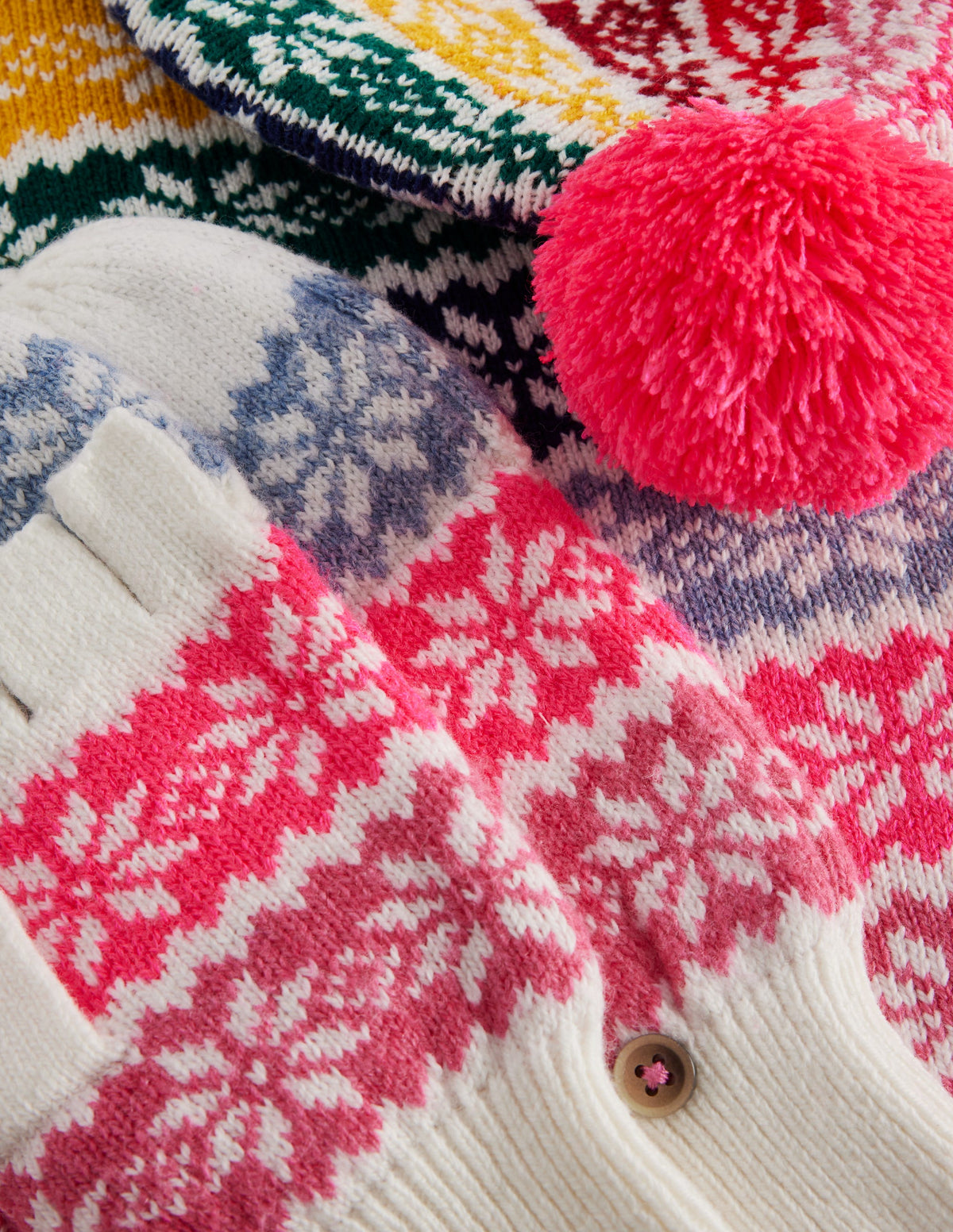 Fair-Isle-Strickset-Regenbogen Schneeflocke - Image 2